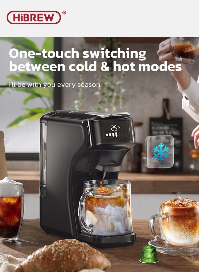 HiBREW Capsule Coffee Machine 6 In 1 Hot/Cold Multiple Espresso Cafetera Cappuccino Coffee Maker Dolce Gusto Nespresso Powder H1B - Image 4