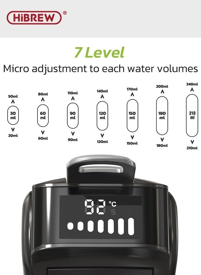 HiBREW Capsule Coffee Machine 6 In 1 Hot/Cold Multiple Espresso Cafetera Cappuccino Coffee Maker Dolce Gusto Nespresso Powder H1B - Image 2