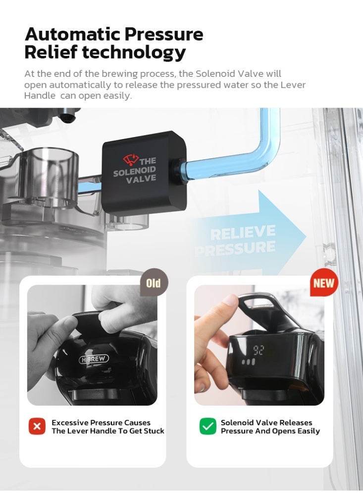 هيبرو ماكينة قهوة HiBREW-Capsule ، 6 في 1 ، ساخنة وباردة ، كابرسو متعددة ، آلة صنع قهوة كابتشينو ، دولتشي غوستو ، مسحوق نسبريسو ، H1B - Image 5