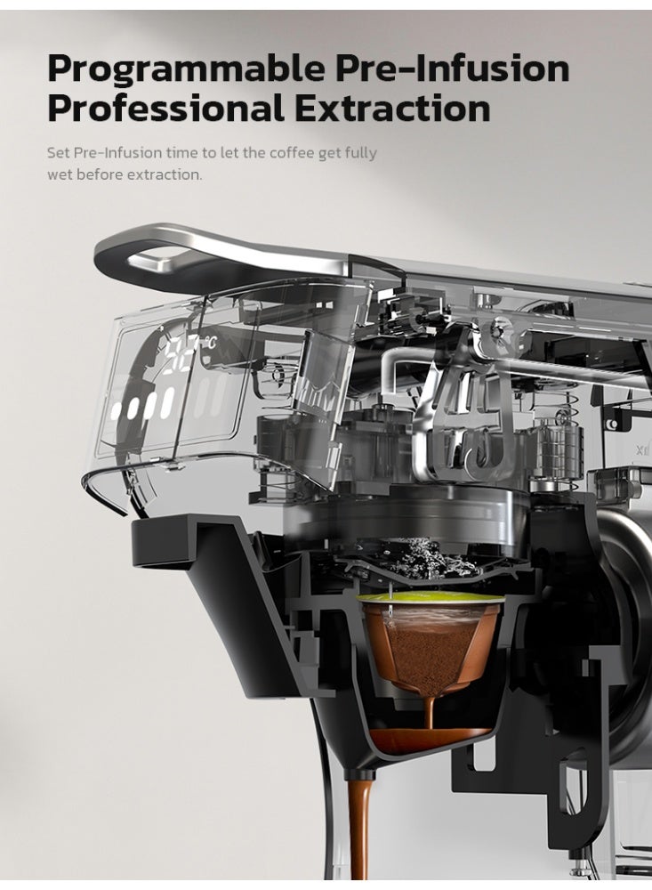 هيبرو ماكينة قهوة HiBREW-Capsule ، 6 في 1 ، ساخنة وباردة ، كابرسو متعددة ، آلة صنع قهوة كابتشينو ، دولتشي غوستو ، مسحوق نسبريسو ، H1B - Image 4