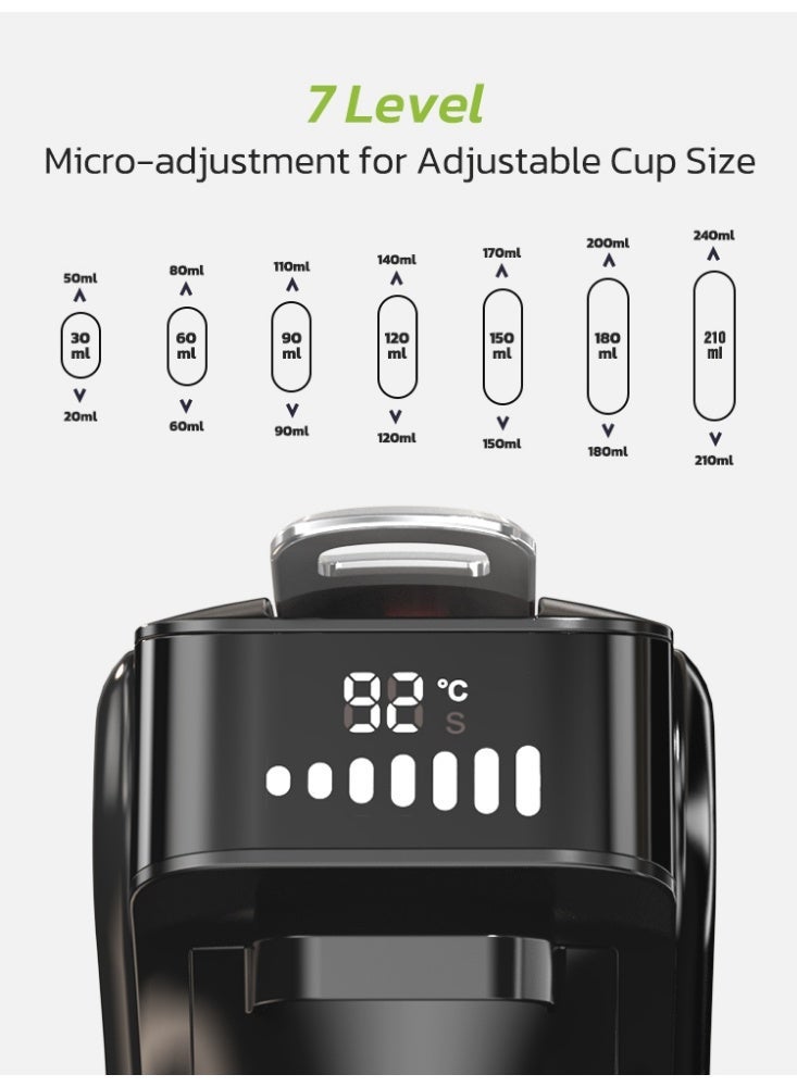 هيبرو ماكينة قهوة HiBREW-Capsule ، 6 في 1 ، ساخنة وباردة ، كابرسو متعددة ، آلة صنع قهوة كابتشينو ، دولتشي غوستو ، مسحوق نسبريسو ، H1B - Image 3