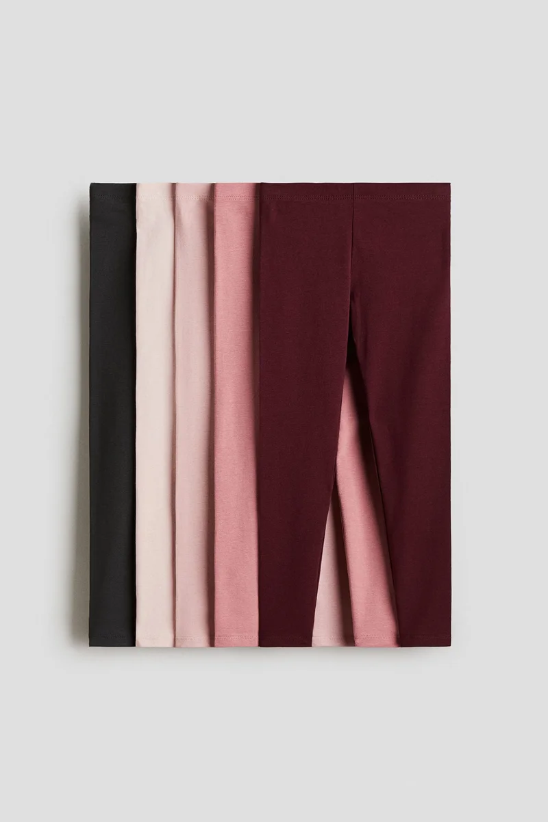 H&M 5-pack jersey leggings