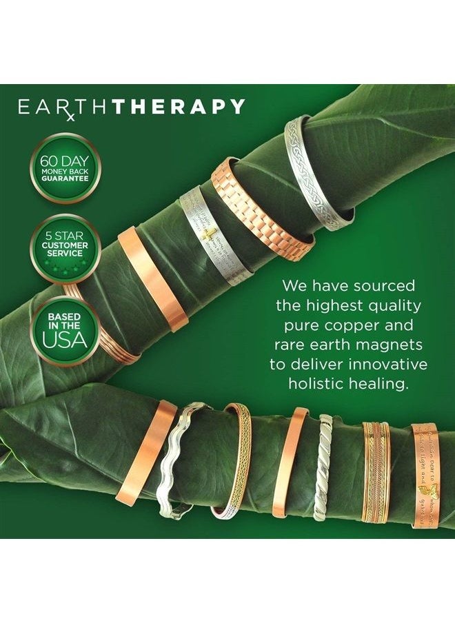 EARTH THERAPY - , The Original Pure Copper Magnetic Ring for Men and Women - Adjustable Sizing - Image 1