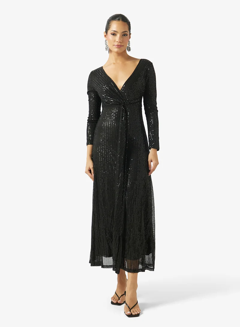 Shimmer A-line Dress