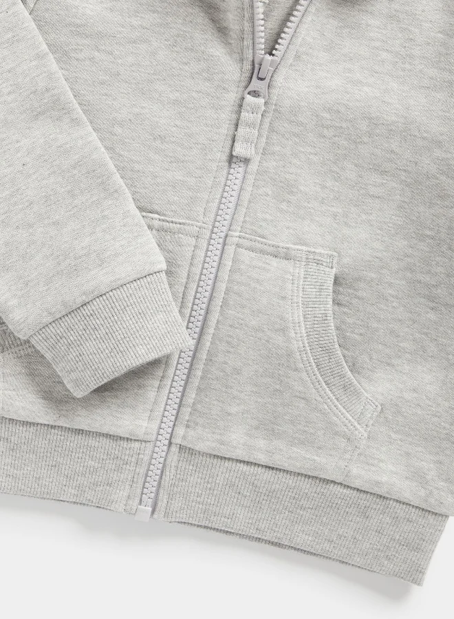 مذركير Grey Zip-Up Hoody