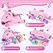 gnomantic 5 Pieces Unicorn Stuffed Animals 1 Mommy Stuffed Unicorn with 4 Babies Unicorns Gifts for Girls Ages 38 Unicorns Plush Toys for Christmas Valentines Birthday Gifts Pink Purple - Image 4