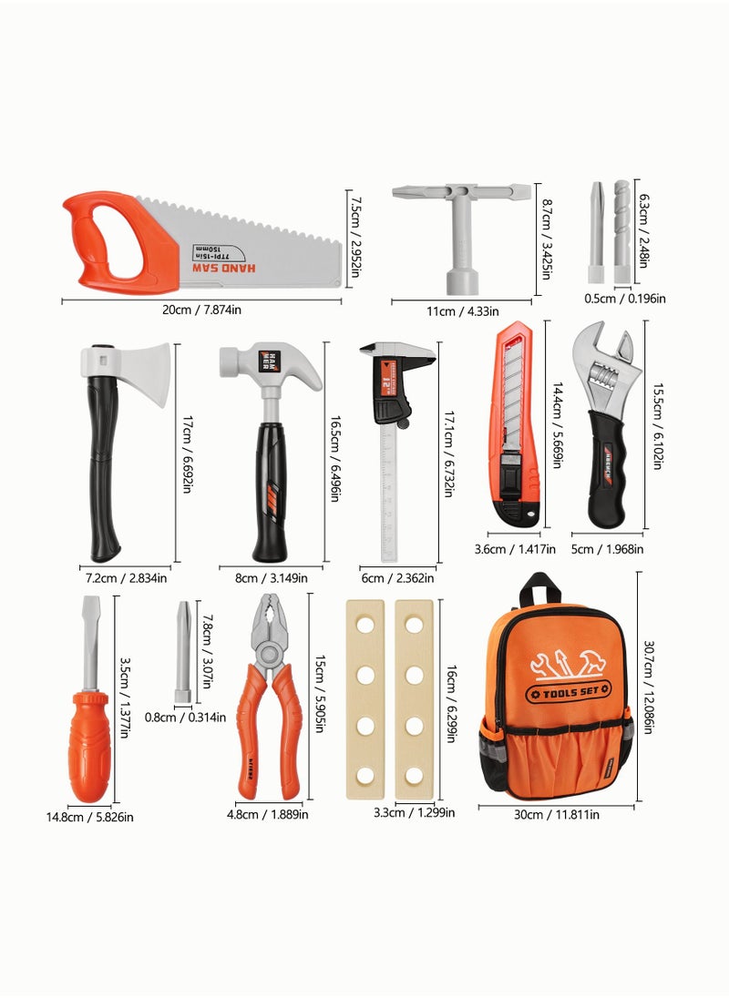 ASIV - Kids Toolbox with Electric Toy Drill Angle Grinder Various Toy Tools Pretend Play Tools Toys Suitable for 3 4 5 6 7 8 9 10+ - Image 1