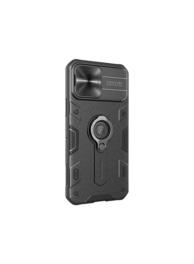 Nillkin Compatible with iPhone 13 pro max Case CamShield Pro Built in Kickstand  Camera Lens Protector Hard PC and TPU Protective Case 360° Protect Built (6.7'' 2021) - Black - Image 2