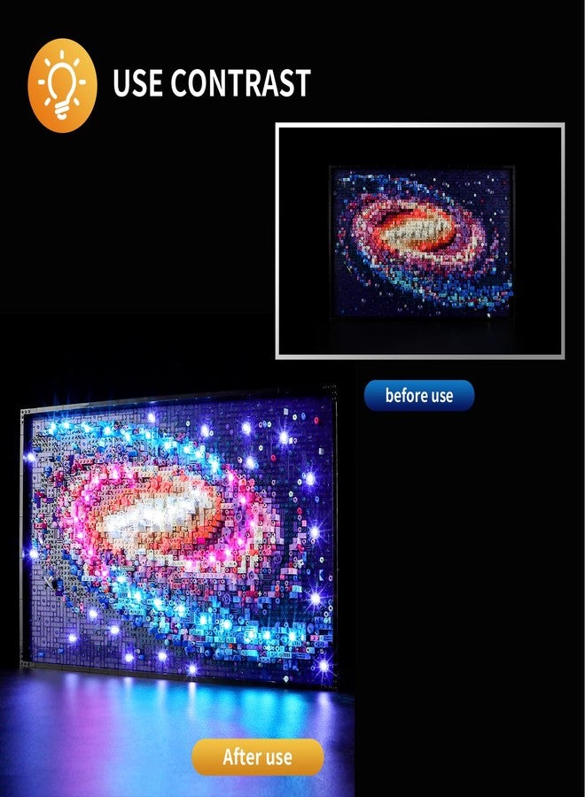 Vaodest مصباح LED من Vaodest لمجموعة Lego 31212 The Milky Way Galaxy، متوافق مع مكعبات بناء Lego 31212 (مصباح LED فقط) - Image 3