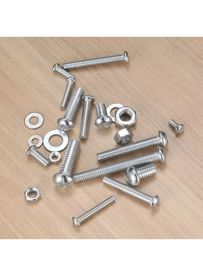 1080pcs M3 M4 M5 M6 Metric Hex Nut And Bolt Assortment Set 6 10 14 20 25 30 40mm - Image 5