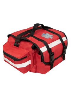 PrimaCare KB-RO74-R First Responder Bag for Trauma, 17" x 9" x 7", Red