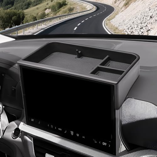 HGWEI Dash Storage Tray Compatible with 2025 2026 Ford Explorer ActiveTLineSTPlatinumTremor Interior Accessories Behind 132 Screen Center Console Dashboard Organizer Insert Mount Holder - Image 3