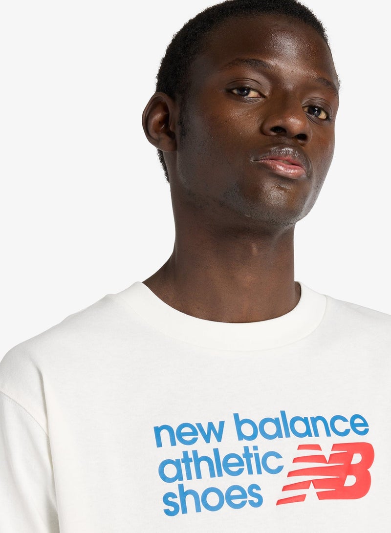 New Balance Athletics Relaxed Premium Chest Logo T-Shirt - Image 4