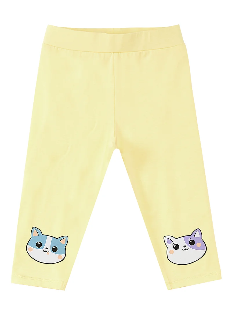 Denokids Cat Friends Girl T-shirt&Leggings Set