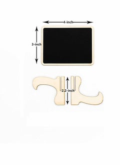Y&D 10 Pack Mini Chalkboards Signs with Easel Stand, Small Rectangle Blackboard, Wood Place Cards for Weddings, Birthday Parties, Message Board and Event Decoration  - Image 4
