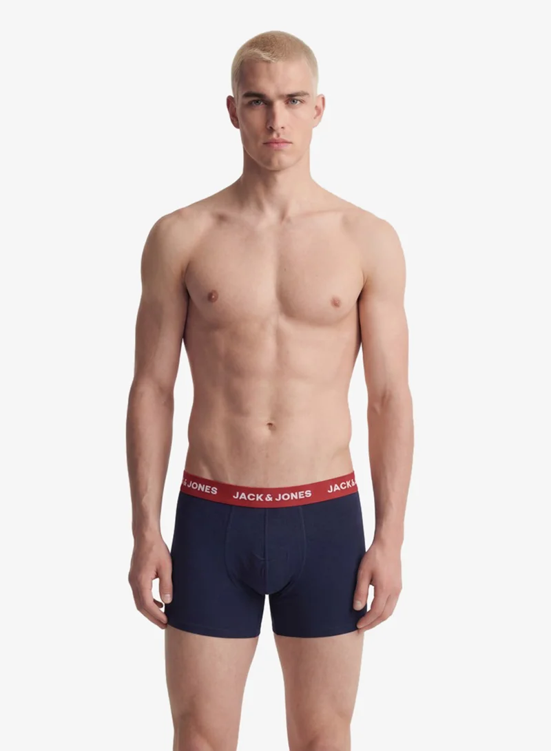 JACK & JONES 12 Pack Of Logo Band Trunks