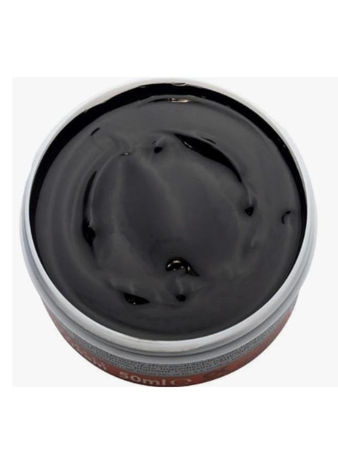 Silver - Cream polish for shoes and all types of leather, black, 50 ml. - Image 1