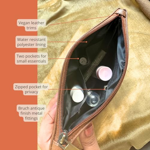 Hamelin Makeup Vanity Pouch | Grooming Organiser Kit for Men and Women | Shaving & Beauty Essential Pouch | Travel Friendly Makeup Bag | Spacious Toiletry Kit | Ideal Women's Gift - Image 5