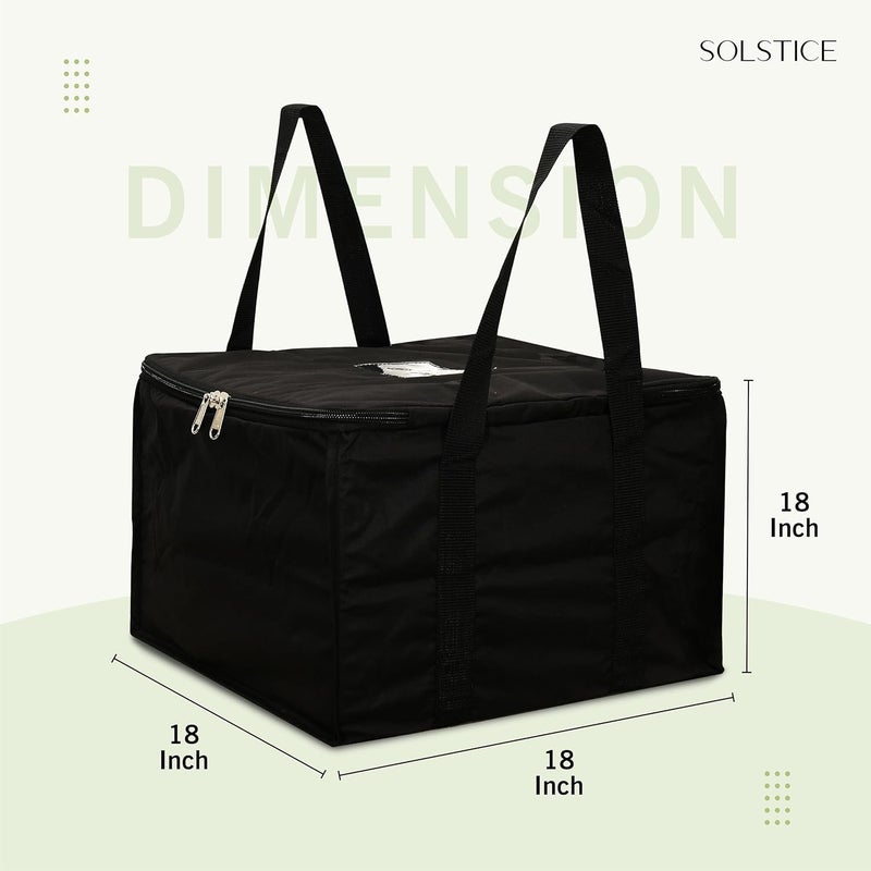 SOLSTICE Big size Polyster Storage bags for clothes sarees comforter Pack of 2 95 L - Image 2