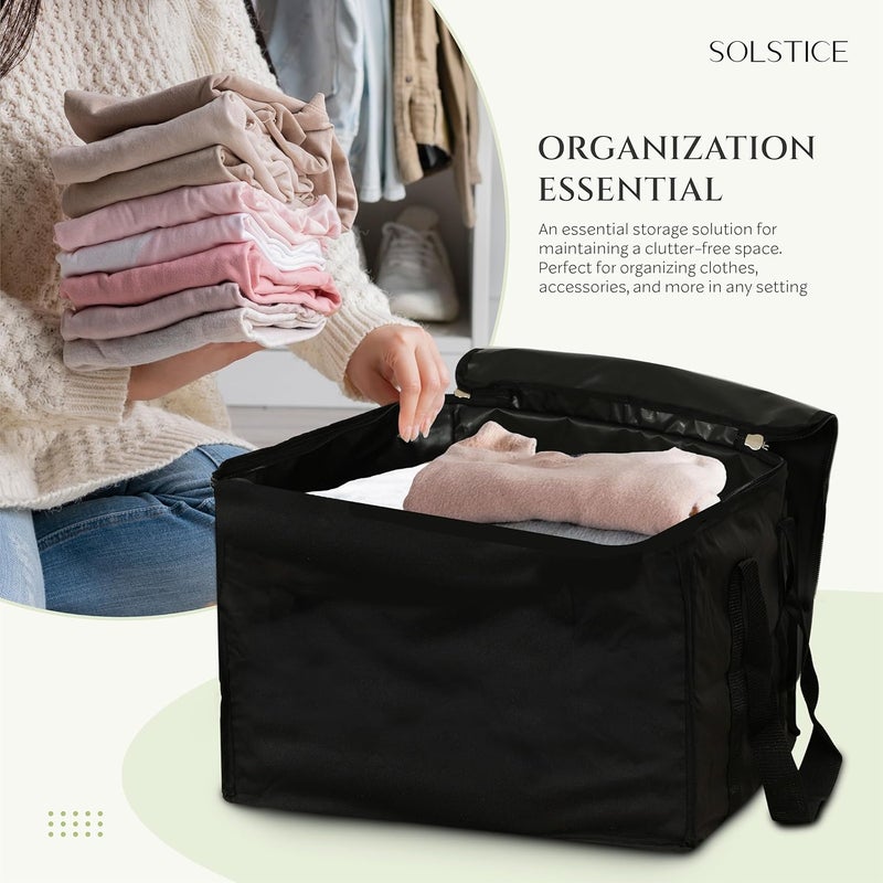 SOLSTICE Big size Polyster Storage bags for clothes sarees comforter Pack of 2 95 L - Image 5