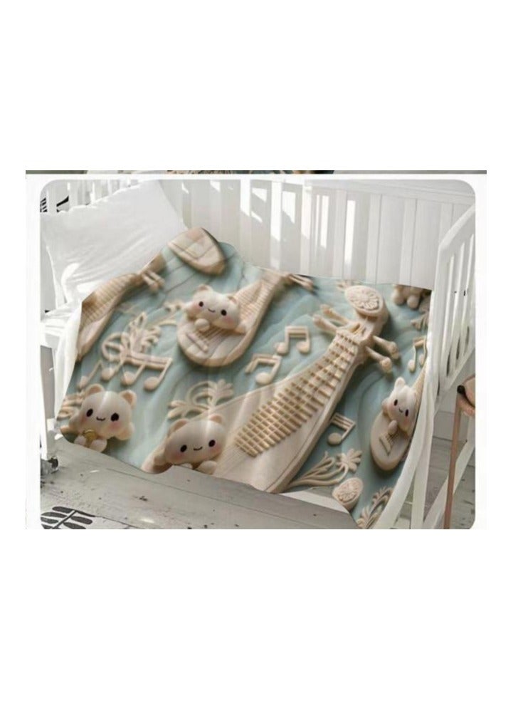 general Flannel thin blanket (warm and comfortable, suitable for sleep, gaming, dust removal and sandproof) 150cm*200cm - 620 - Image 3