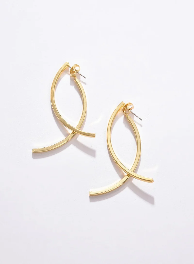 سوهي قرط صناعي عصري مرصع بالجواهر