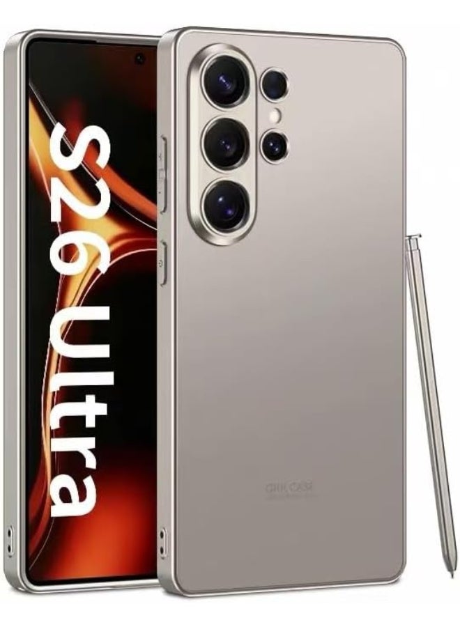 Gkk Case For Samsung Galaxy S26 Ultra Super Slim "S" Design Case, Anti-Fingerprint Camera Protection Matte Texture Cover، Titanium Gold - Image 1