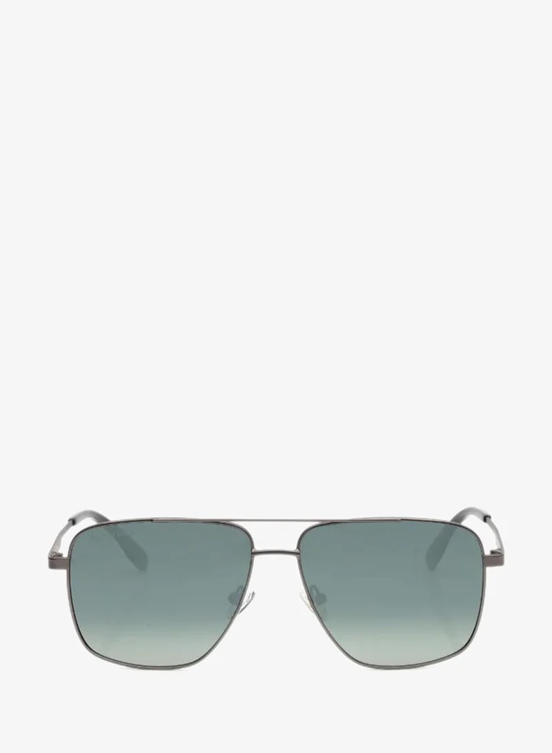 fastrack Polarized Sunglasses Gunmetal Frame Green Mirror Lens 58mm  - M8036GR1PV