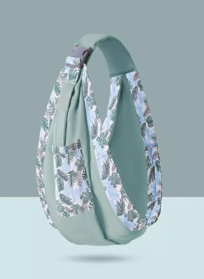 VALUEVIBES Baby Carrier Multifunctional Portable Baby Sling - Ergonomic Adjustable Cotton Shoulder Carrier for Newborns, Infants & Toddlers (Glass Green) - Image 4