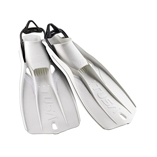 TUSA SF-0110 Travel Right Scuba Diving Fins, Small, White - Image 1