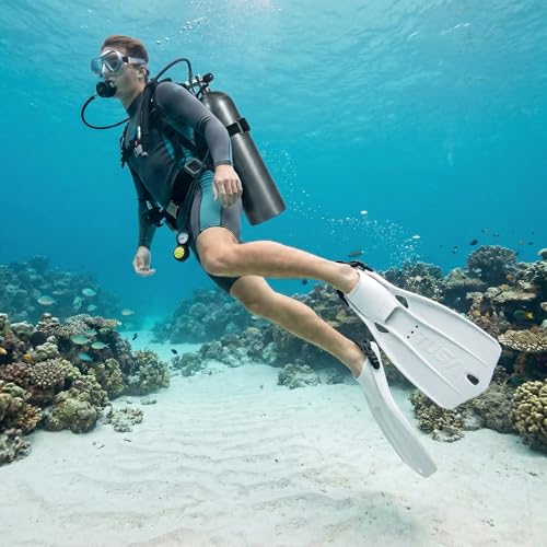 TUSA SF-0110 Travel Right Scuba Diving Fins, Small, White - Image 2
