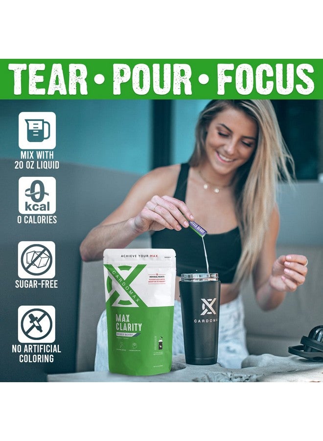 CardoMax Max Clarity Nootropics Brain Support Supplement w/Liquid Caffeine, Alpha GPC, L-Theanine, Brain Booster for Memory & Focus, Liquid Nootropic Brain Supplement for Mental Clarity, 15 Sticks - Image 4