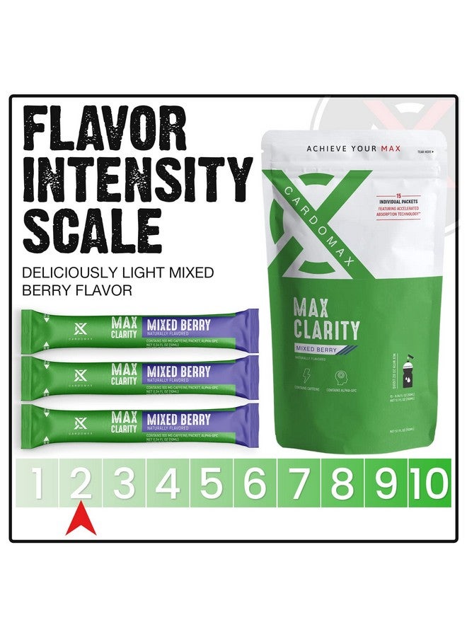 CardoMax Max Clarity Nootropics Brain Support Supplement w/Liquid Caffeine, Alpha GPC, L-Theanine, Brain Booster for Memory & Focus, Liquid Nootropic Brain Supplement for Mental Clarity, 15 Sticks - Image 5
