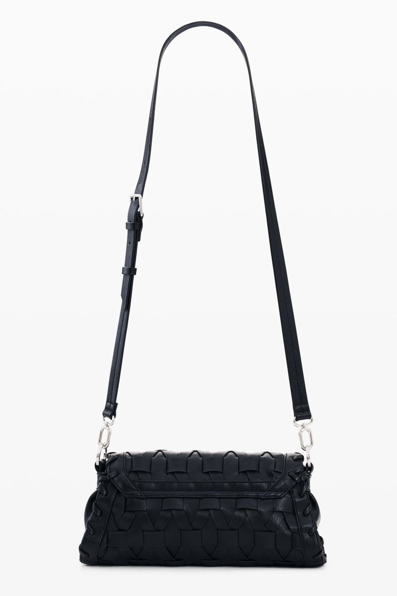 DESIGUAL Small bag with flap and braided leather-effect - Image 4