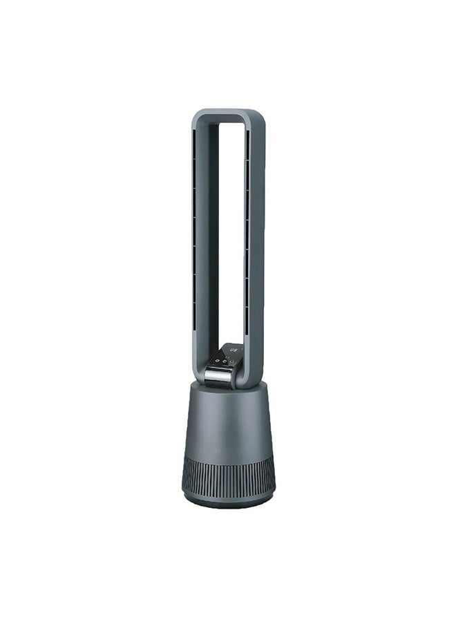 DANUBE HOME Milano Breeze Bladeless Remote Control Fan 50W - Stylish Grey AC Electric Fan for Home & Office Cooling - Quiet, Safe, Energy Efficient Bladeless Design - Perfect for Summer Heat Relief