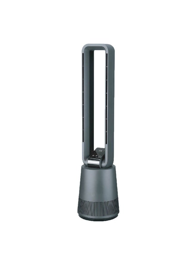 Milano Breeze Bladeless RC Fan 50W - Stylish Grey Design, Remote Control, 1 Year Warranty, Ideal for Home & Office Cooling, 24.5x24.5x97 cm, 6 kg - Image 1