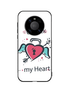 Protective Case Cover For Huawei Mate 40 Unlock My Heart Design Multicolour