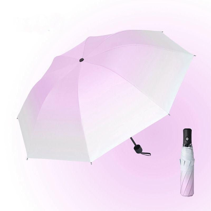 Diablos Umbrella for Rain, UV umbrella for Sun Protection, Double Color Primium Fully Automatic 3 Fold Windproof Travel Umbrellas, Big Size Folding Umbrella for Men, Women (Orchind Purple) - Image 2