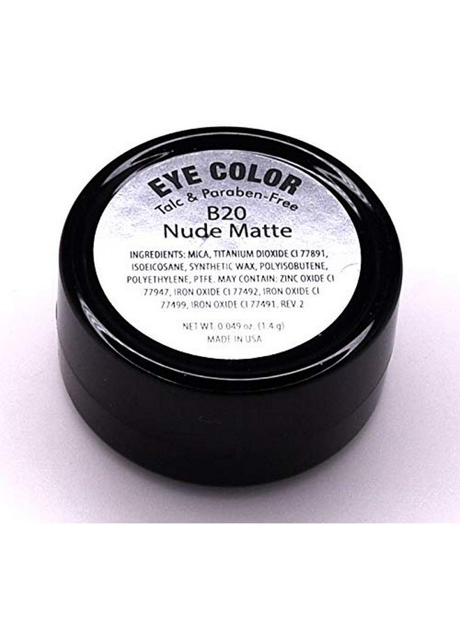 Pure Ziva Nude Neutral Naked Sheer Sugar Cookie Beige Matte Pressed Powder Single Vegan Eyeshadow; Talc, Paraben & Cruelty Free  - Image 2