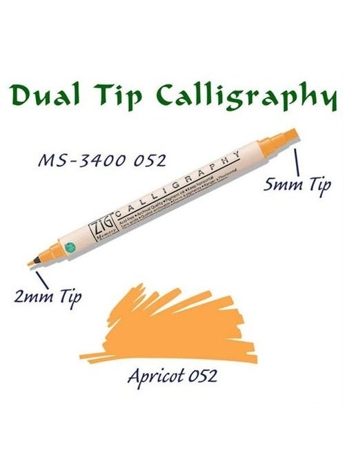 Zig Calligraphy Pen Ms-3400 052 Apricot 