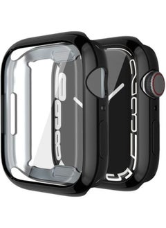 Generic Ultra-Thin Case For Apple Watch Series 7 45mm Screen Protector Bumper, Soft TPU HD Ultra-Thin Overall Blacl  - Image 1