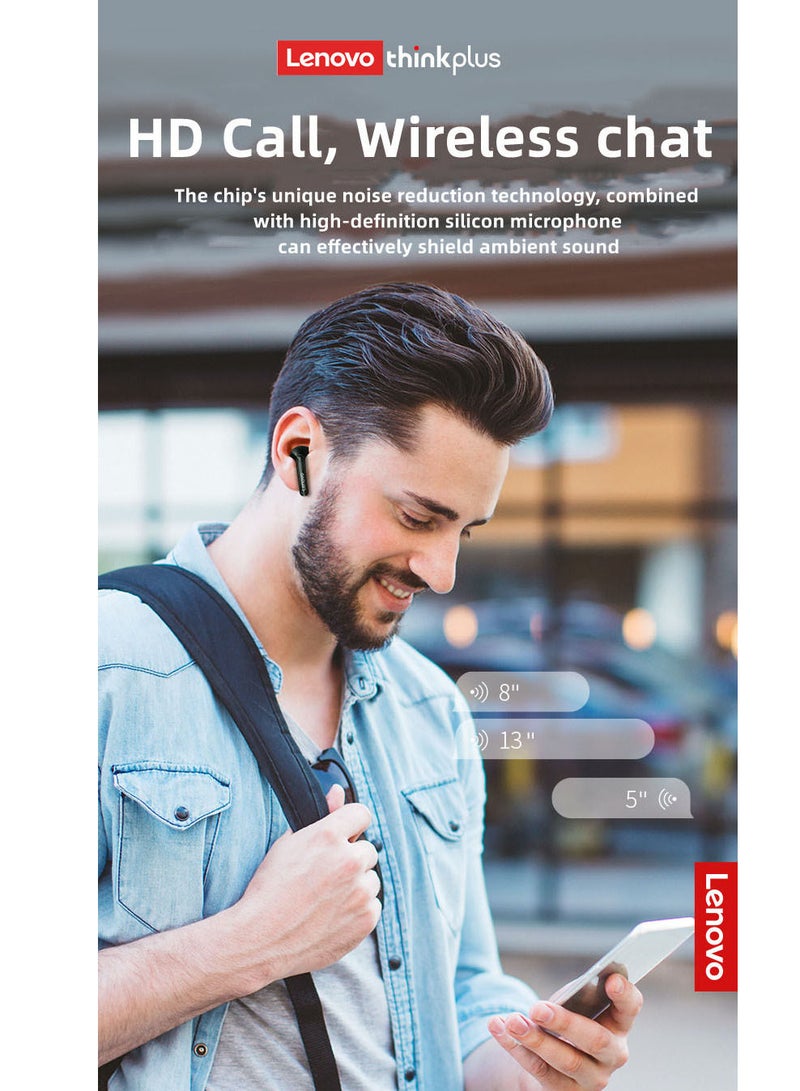 Lenevo Lenovo XT93 Earphone Bluetooth 5.2 Long Standby 250mAh Battery Headphone HiFi Bass Stereo Sports Earbuds Dual HD Microphone Headset - Image 5