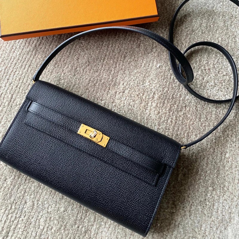 New Togo Kelly Wallet Women'S Long Cowhide Clutch Bag Single Shoulder Diagonal Mobile Phone Bag Wallet Card Slot Functional Bag - Image 5