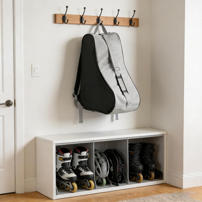 Foldable Roller Skate Backpack Having Strengthened Zipper for Long Lasting Use Sports Equipment Storage - Image 4