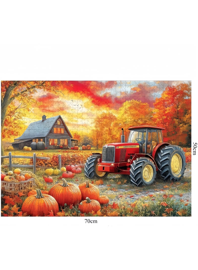 1000 piece puzzle, color oil painting themed puzzle, puzzle, entertainment and leisure, decorative puzzle, suitable for adults and children to use - Image 2