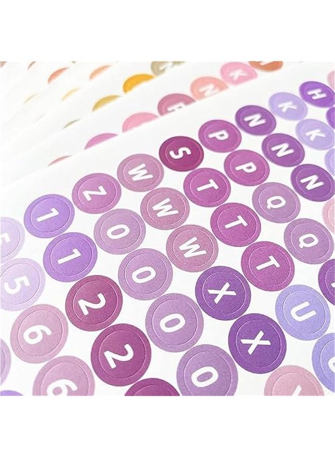 HOOKOR 10 Sheets Colorful Letter Stickers Alphabet Letter and Number Stickers Self Adhesive Alphabet Letter Scrapbooking Stickers Decorative DIY Crafts Stickers  - Image 3