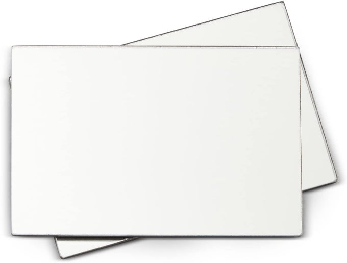 2 PACK RECTANGULAR MAGNETIC LOCKER MIRROR WITH ROUNDED CORNERS PERSONAL MAKEUP MIRROR FOR SCHOOL BATHROOM GYM REFRIGERATOR OFFICE WORKSHOP TOOLBOX FERROUS METAL SURFACE 4 X 6 INCHES