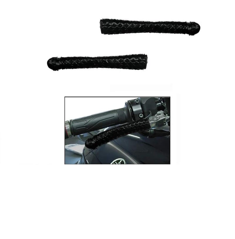 Autofetch Bike Brake Clutch Lever Covers (Set of 2) (Black) for Honda CB 100 - Image 2