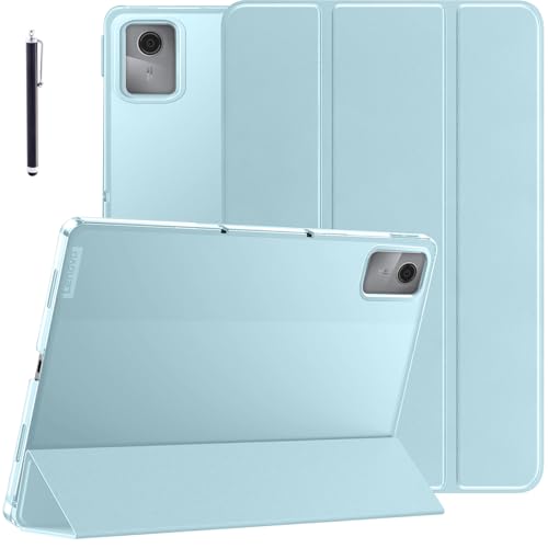 Robustrion Cover for Lenovo Idea Tab 11 inch Cover Case, Trifold Flip Cover Case for Lenovo Idea Tab Cover 11" Tablet with Translucent Back [Auto Sleep Wake Support] - Light Blue - Image 1