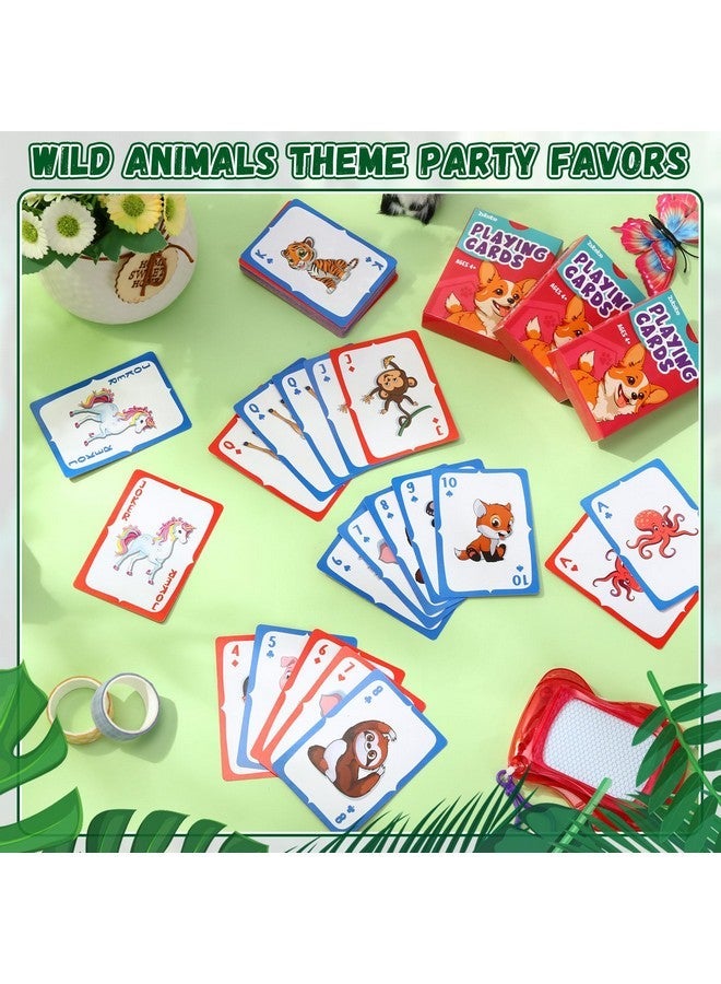 Zubebe 4 Sets Card Game, Go Fish, Animal Playing Cards, Educational Games for Family Game Night, Great Gift for Birthday Holiday Easter Basket Stuffers(Animal Theme) - Image 4